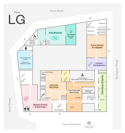 harrods floor map.